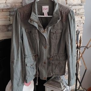 Candies Lightweight Army Green Jean Jacket